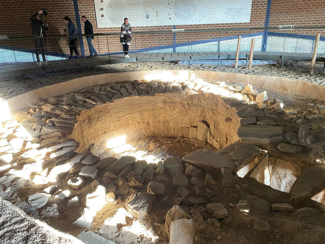 Imagen de la cámara funeraria circular de Huerta Montero. 