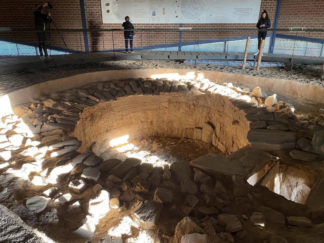 Imagen de la cámara funeraria circular de Huerta Montero. 