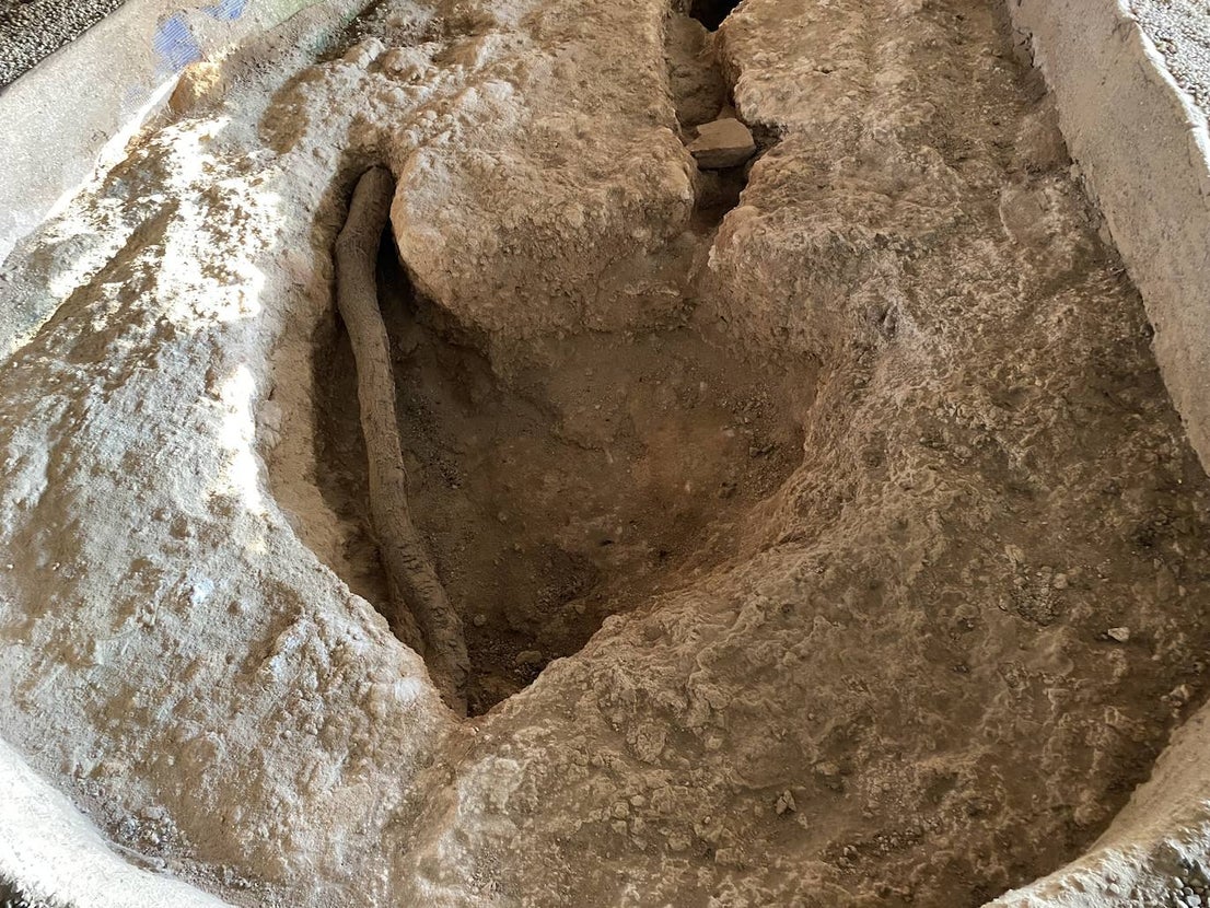Imagen de la cámara funeraria circular de Huerta Montero. 