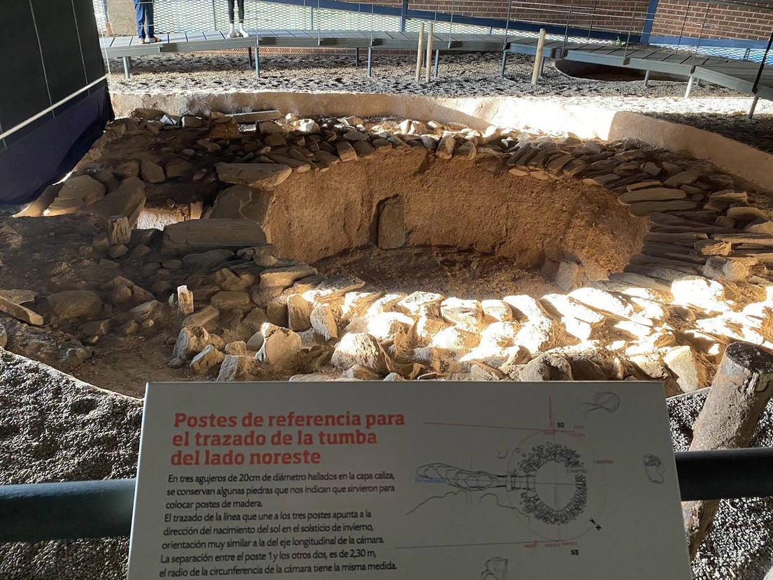 Imagen de la cámara funeraria circular de Huerta Montero. 