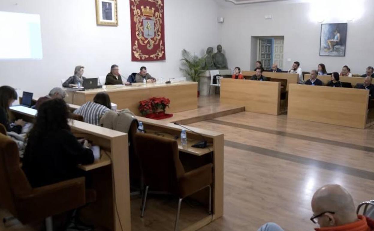 La sesión plenaria tuvo lugar en el Ayuntamiento el martes. 