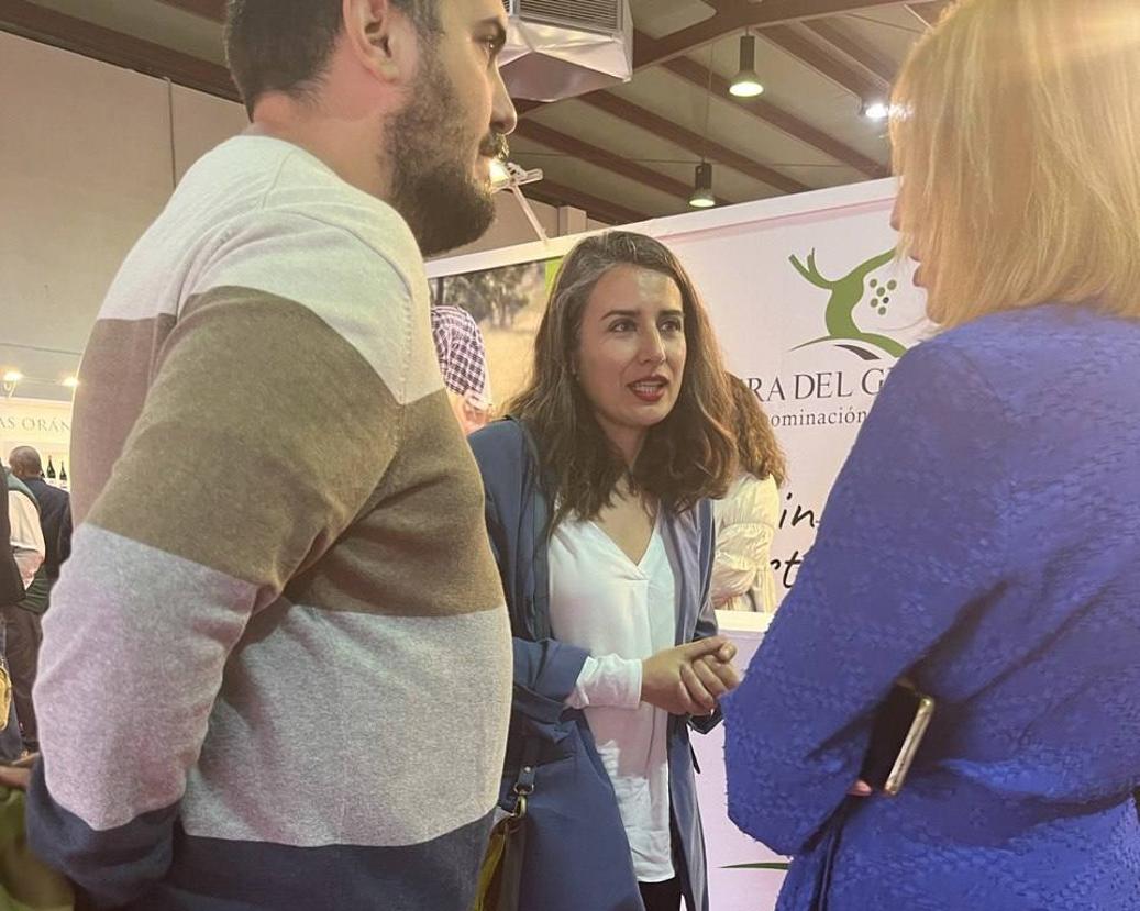 Irene de Miguel estuvo acompañada en Almendralejo por Marcelino Díaz.