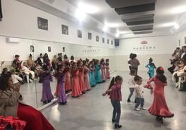 Escuela de bailes flamencos de La Parreña.