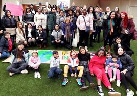 Foto de familia del primer encuentro celebrado el pasado año en Don Benito