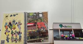 Detalles de la libreta y el calendario que tiene Includes a la venta