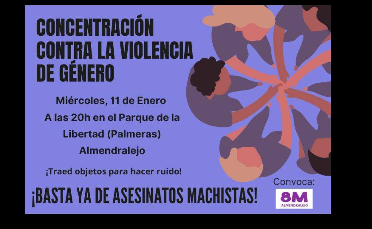 Este miércoles hay convocada una concentración contra los asesinatos a mujeres