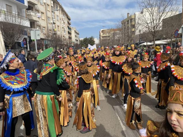 El desfile discurrió por la avenida de La Paz. 