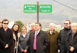 Durante la visita de 2011 se inauguró la Avenida de Almendralejo