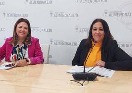 Barragán, a la izquierda, junto a la organizadora Patricia Agúndez