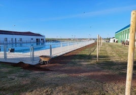 Estado actual de las obras en el recinto del polideportivo