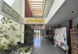 Interior del colegio Ruta de la Plata