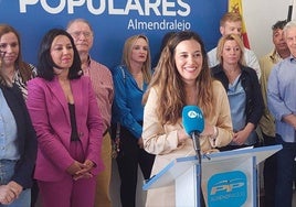 Un momento de la presentación de la lista popular en abril de 2023