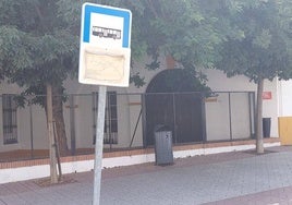 Una de las paradas situada en la calle Monsalud