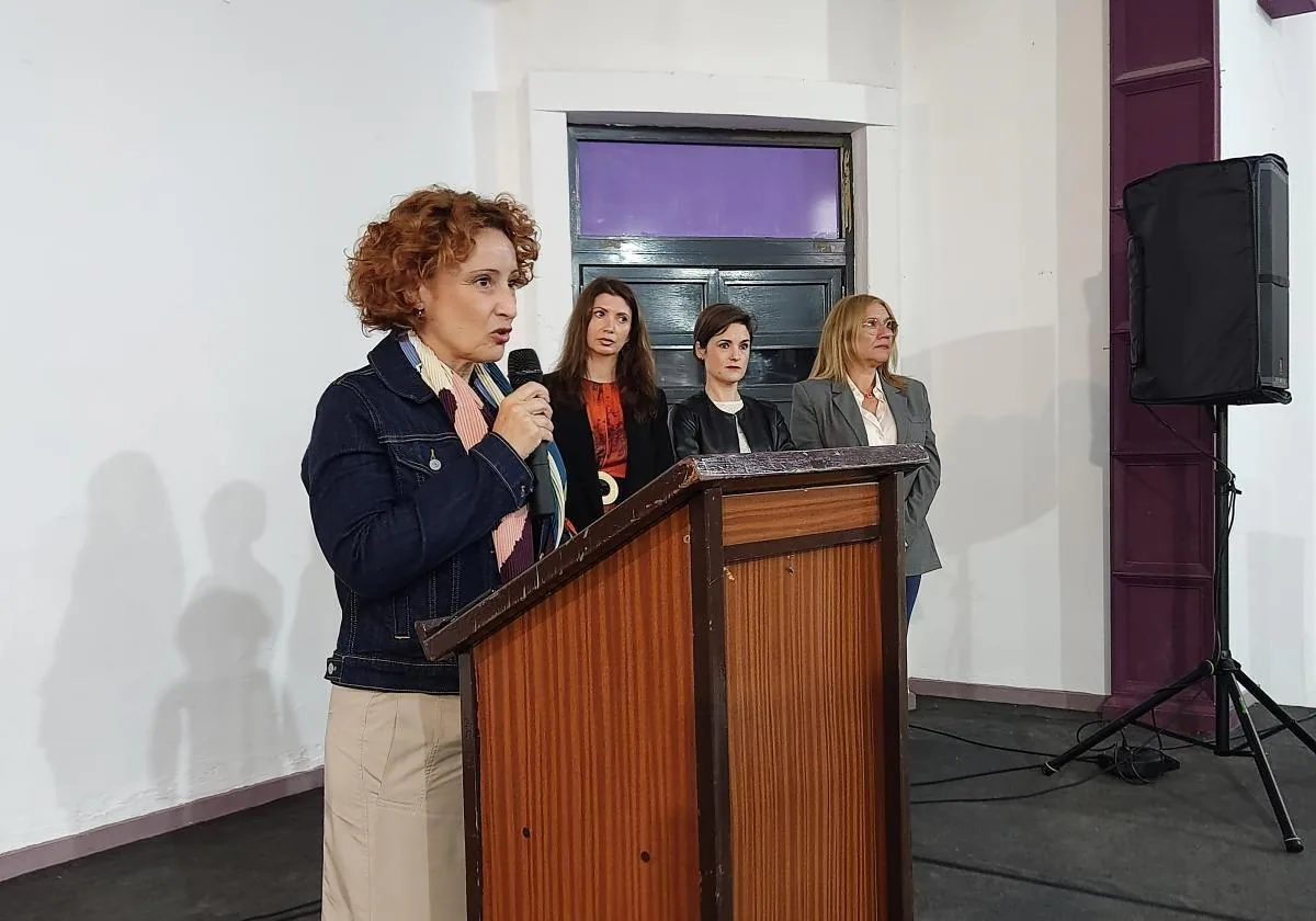 Estrella Martínez, el pasado lunes, durante la inauguración