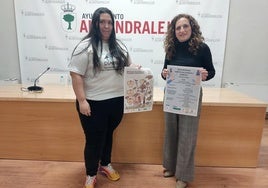 Mari Francis Saucedilla, presidenta de Diabetal, a la izquierda, junto a la concejala de Salud