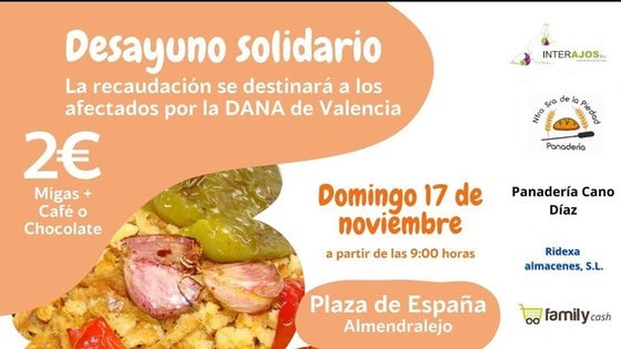Desayuno solidario por Valencia