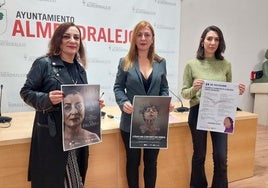 Paca Velardiez, Juliana Megías y la técnico de Igualdad, Inés Ponce, en la presentación