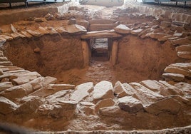 Sepulcro de Huerta Montero en Almendralejo