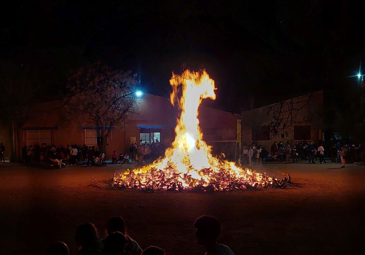 Una de las candelas participante en la edición del pasado año