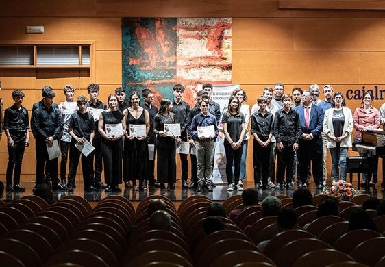 Ganadores de la edición del pasado año en el auditorio de Cajalmendralejo