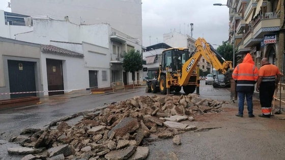 Una rotura en la red mantiene sin agua a una parte de la ciudad