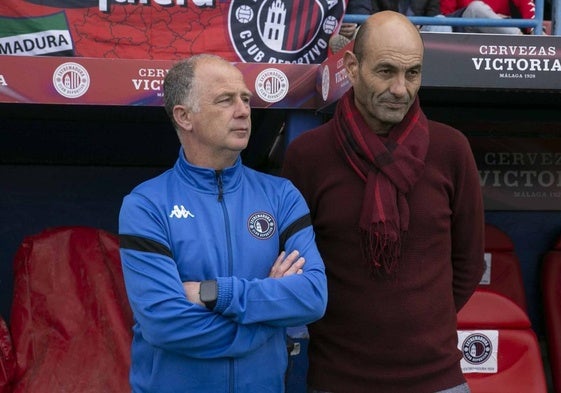 Cisqui y Pedro José durante un partido de esta temporada