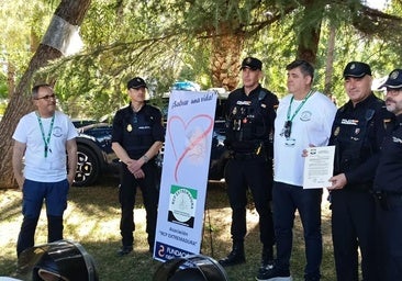 Un momento del homenaje celebrado el domingo con Antonio Miguel segundo por la derecha