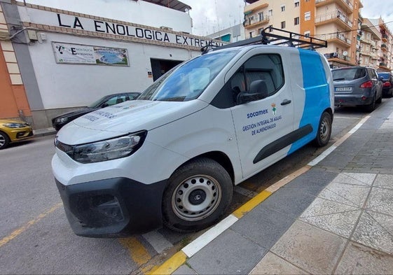 Vehículo de Socamex, empresa concesionaria del servicio de aguas