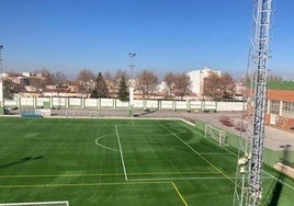 Imagen de uno de los campos del polideportivo
