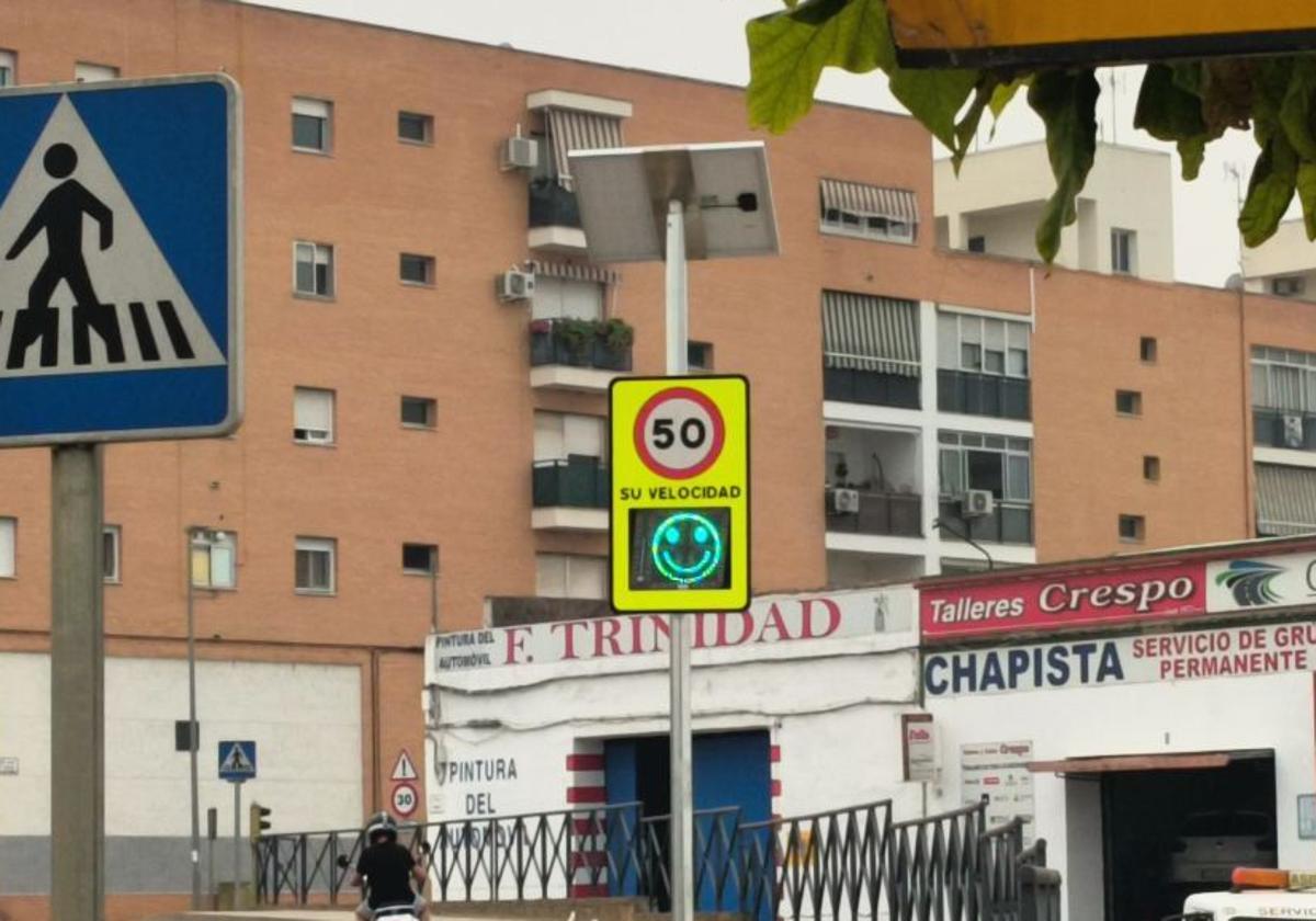 Imagen del radar que informa sin sancionar a los conductores desde hace unos días