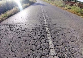 Estado en la actualidad de uno de los tramos de la carretera que será mejorada