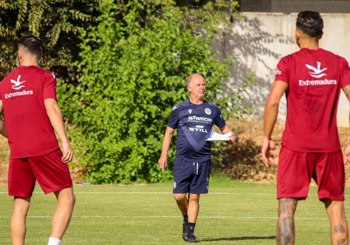 Cisqui durante uno de los entrenamientos de esta pretemporada