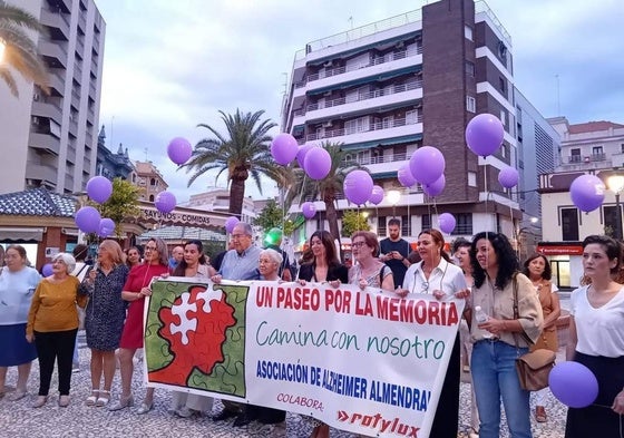 Imagen del paseo realizado el pasado año durante la lectura del manifiesto
