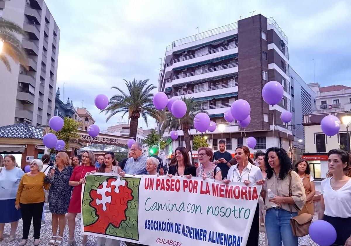 Imagen del paseo realizado el pasado año durante la lectura del manifiesto