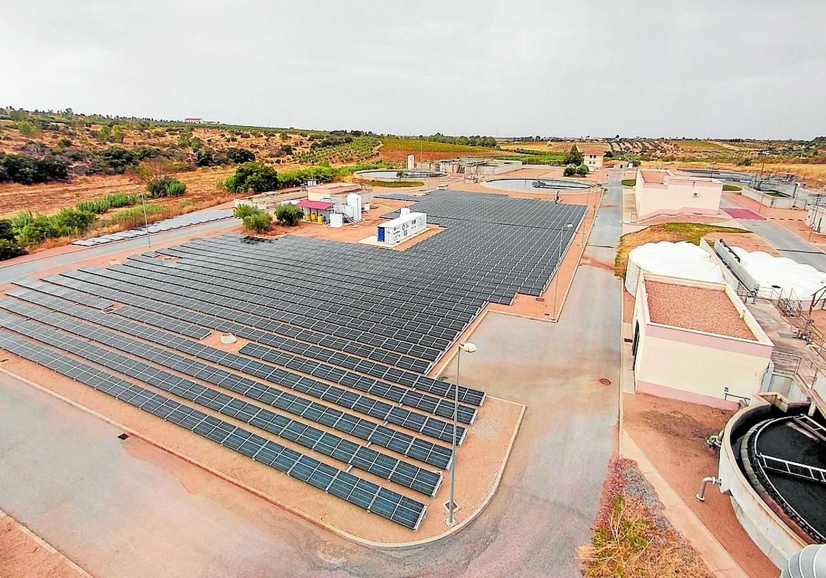 EDAR de Almendralejo, gestionada por Aqlara Infraestructuras.