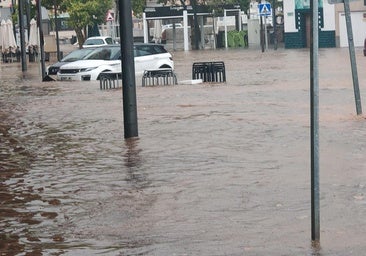 La avenida de la Paz volvió a quedar bajo el agua el pasado día cinco