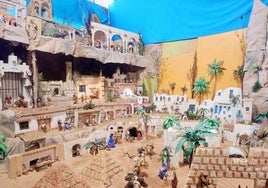 Belén de José María Sanfélix, instalado en el antiguo Ortega y Gasset