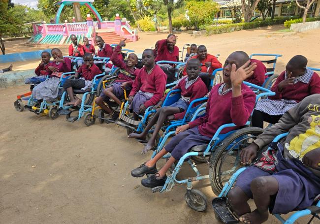 Imagen de los niños del orfanato que recibirán la ayuda