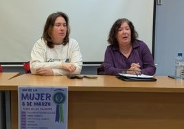 Eva Olaizola y Toni Rangel, representantes del colectivo, presentaron las actividades