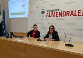 Fernández y Barragán durante la presentación en el Consistorio la pasada semana