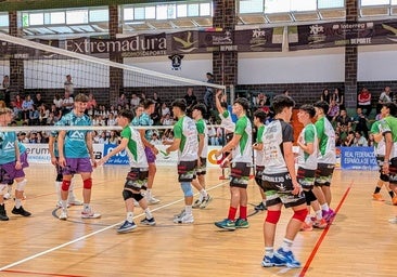 Imagen de uno de los partidos disputados por el CV Almendralejo en la cita de 2025