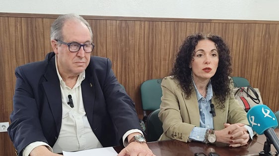 Los concejales Antonio Enríquez de Salamanca y Eloísa Gracia durante su comparecencia
