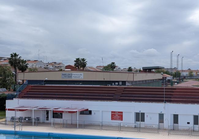 La instalación solar está en los altos del pabellón Viti García Rubiales del polidepotivo