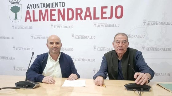 Saúl del Amo y José Ángel calero, en la presentación