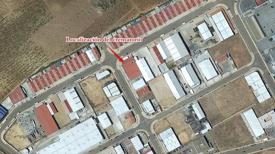 Localización del crematorio en el polígono industrial