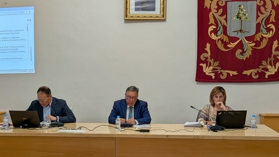 Mesa presidencial de una de las sesiones celebradas recientemente