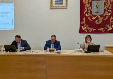 Mesa presidencial de una de las sesiones celebradas recientemente