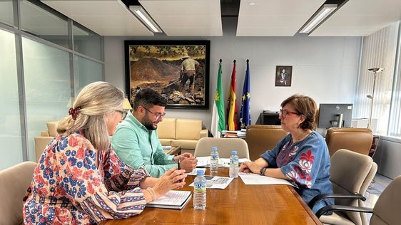 Un momento de la reunión mantenida en la sede de la consejería