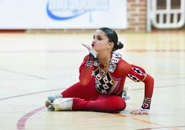 Alicia Hernández García, durante una competición anterior