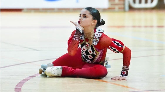 Alicia Hernández García, durante una competición anterior